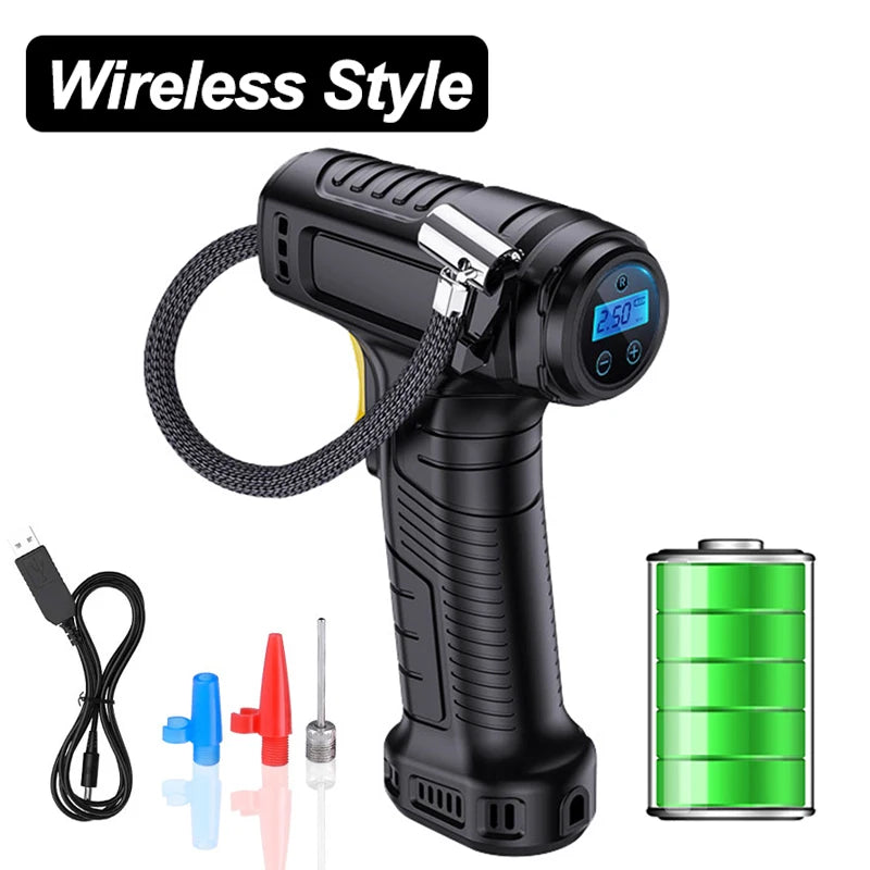 120W Portable Tire Inflator Pump