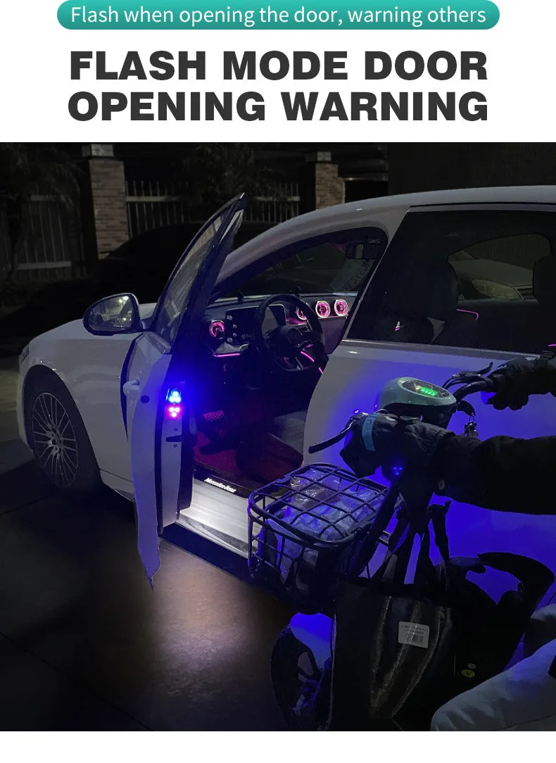 Car Door LED Warning Welcome Light USB