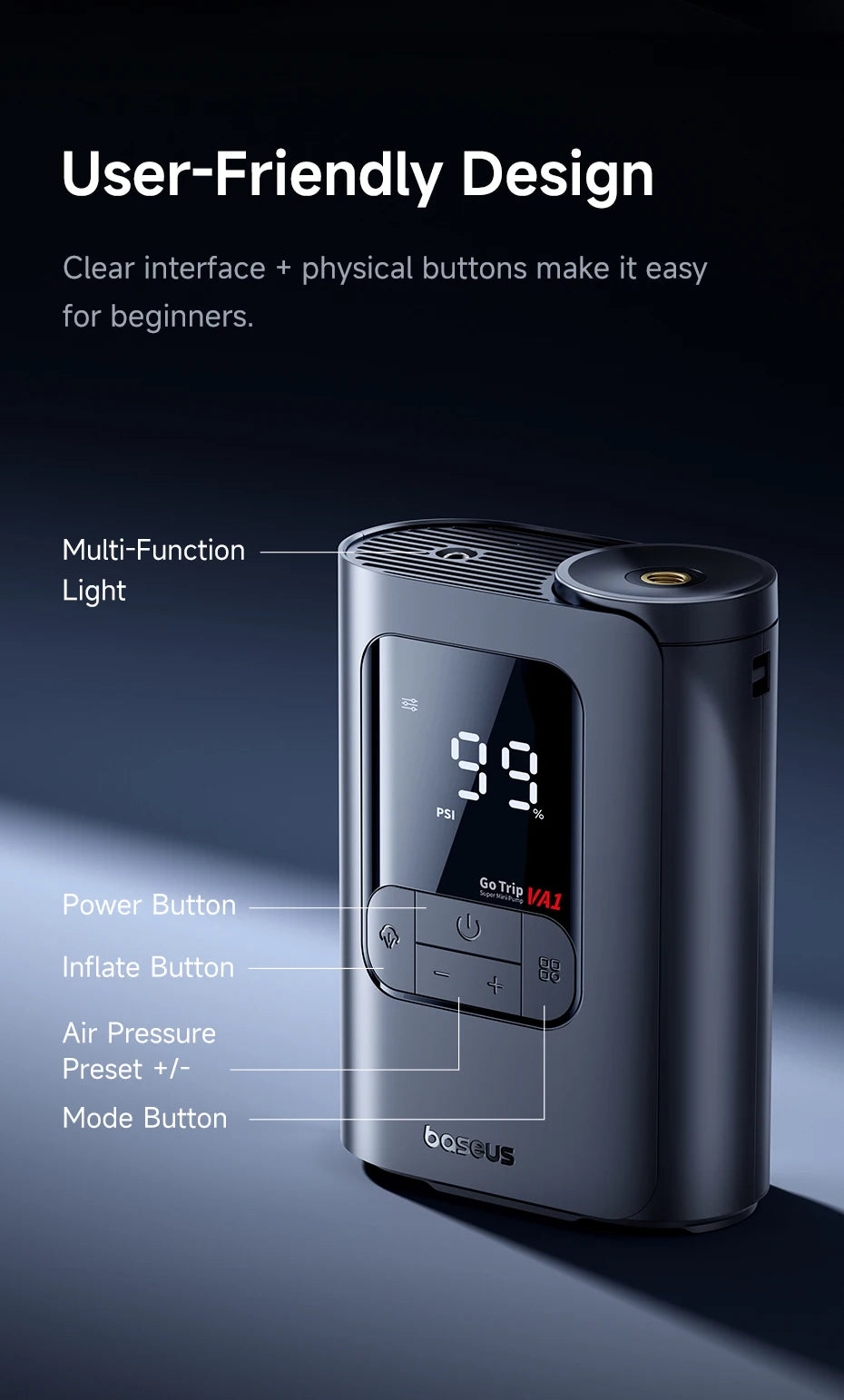 Baseus VA1 Pro/Max Air Compressor