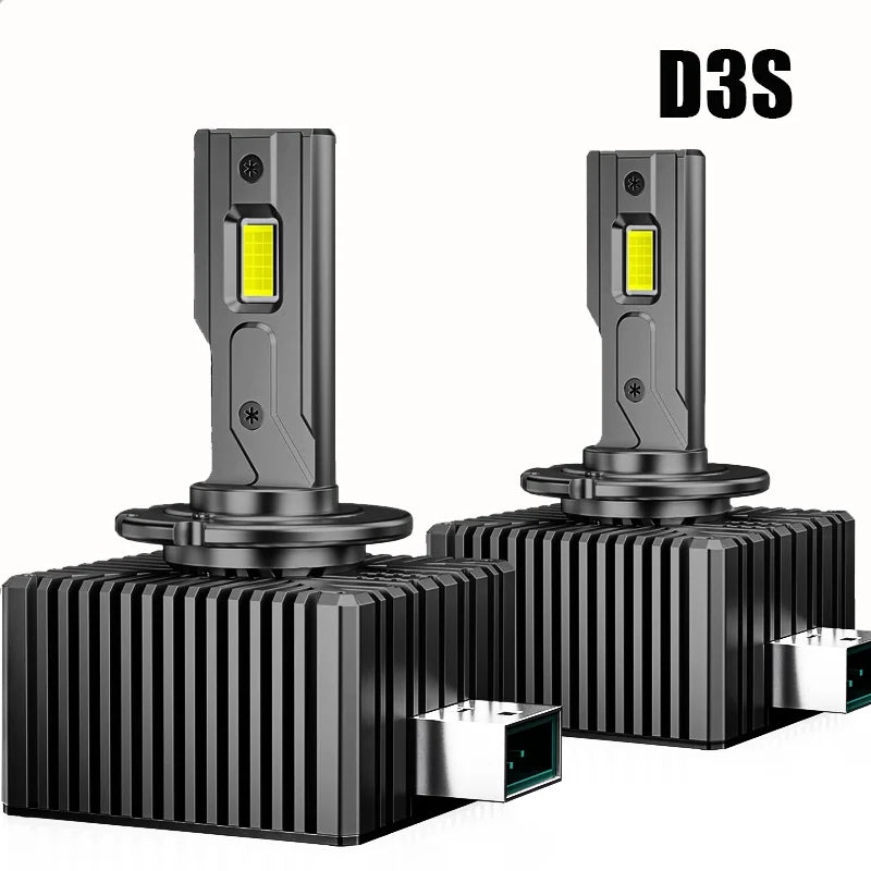 مصباح أمامي LED D1S–D8S بقوة 35 واط و30000 لومن مع نظام Canbus