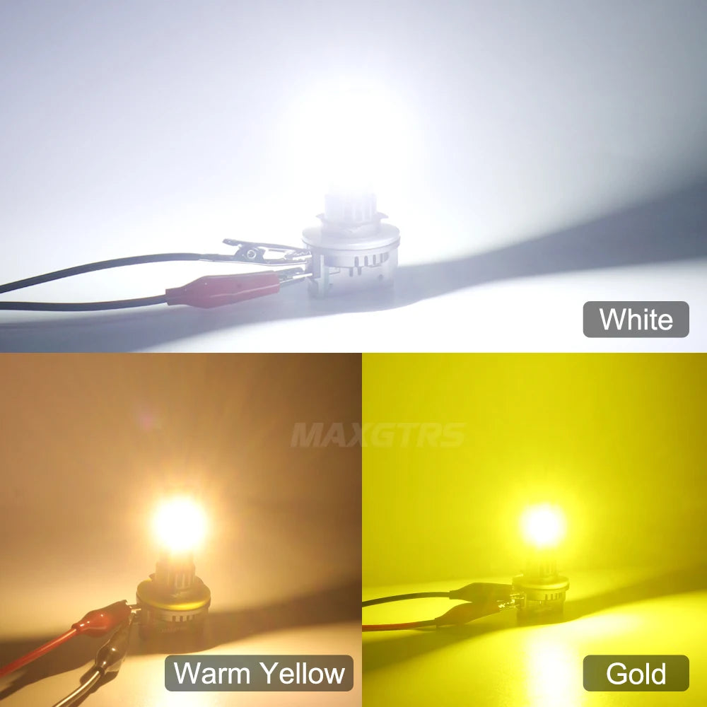 مصباح أمامي LED طراز H11B بقوة 55 واط 26000 لومن مزود بتقنية Canbus