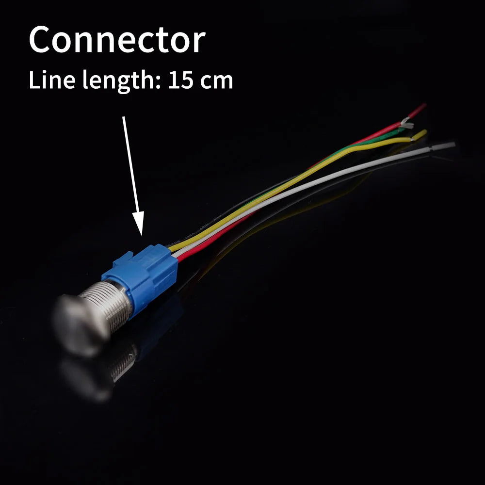 Metal Push Button Switch 12V (5PCS)