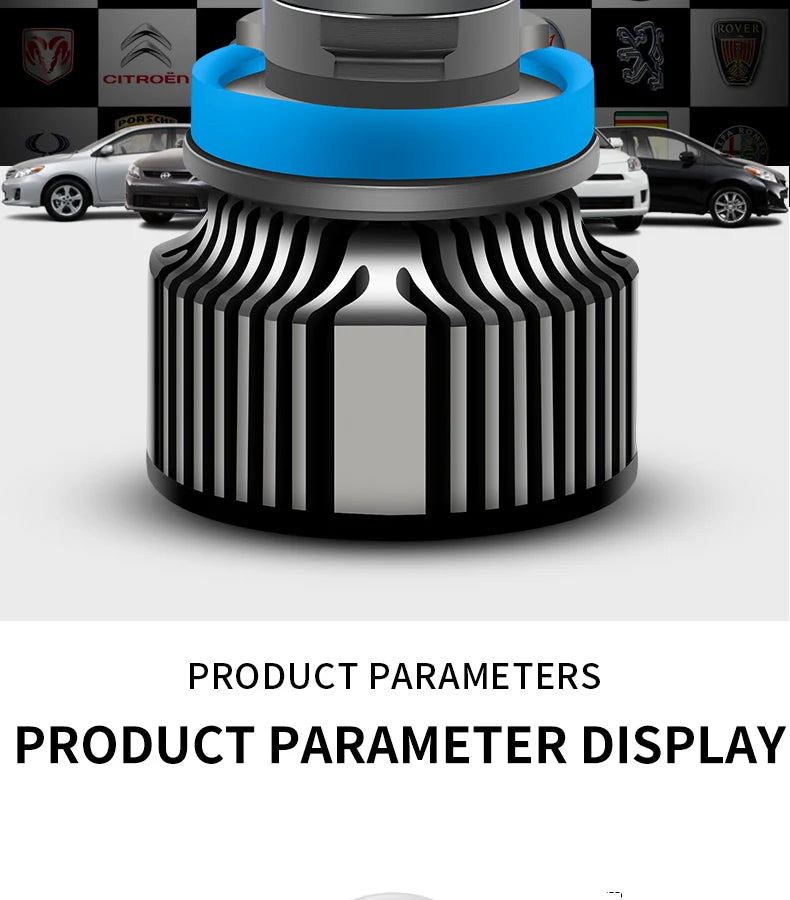 H11 Dual Color LED Laser Fog Light