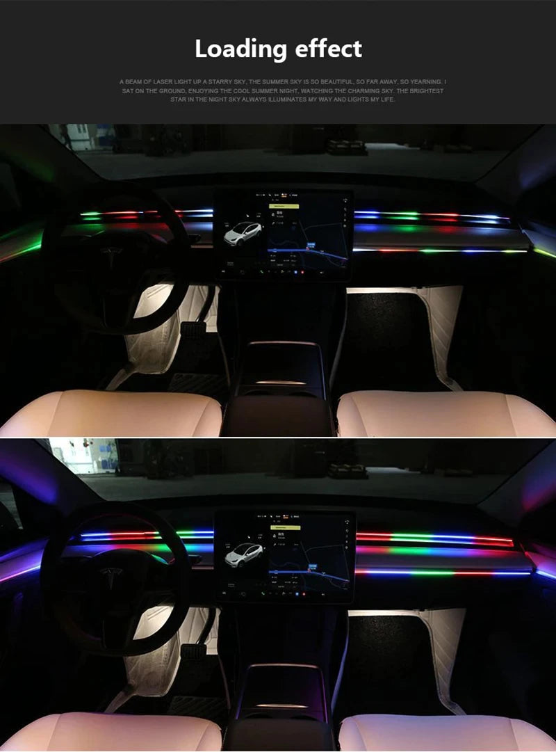 طقم إضاءة داخلية RGB 22 في 1 لسيارات BMW الفئة الثالثة