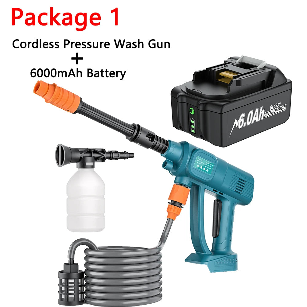 Cordless High Pressure Car Washer Gun