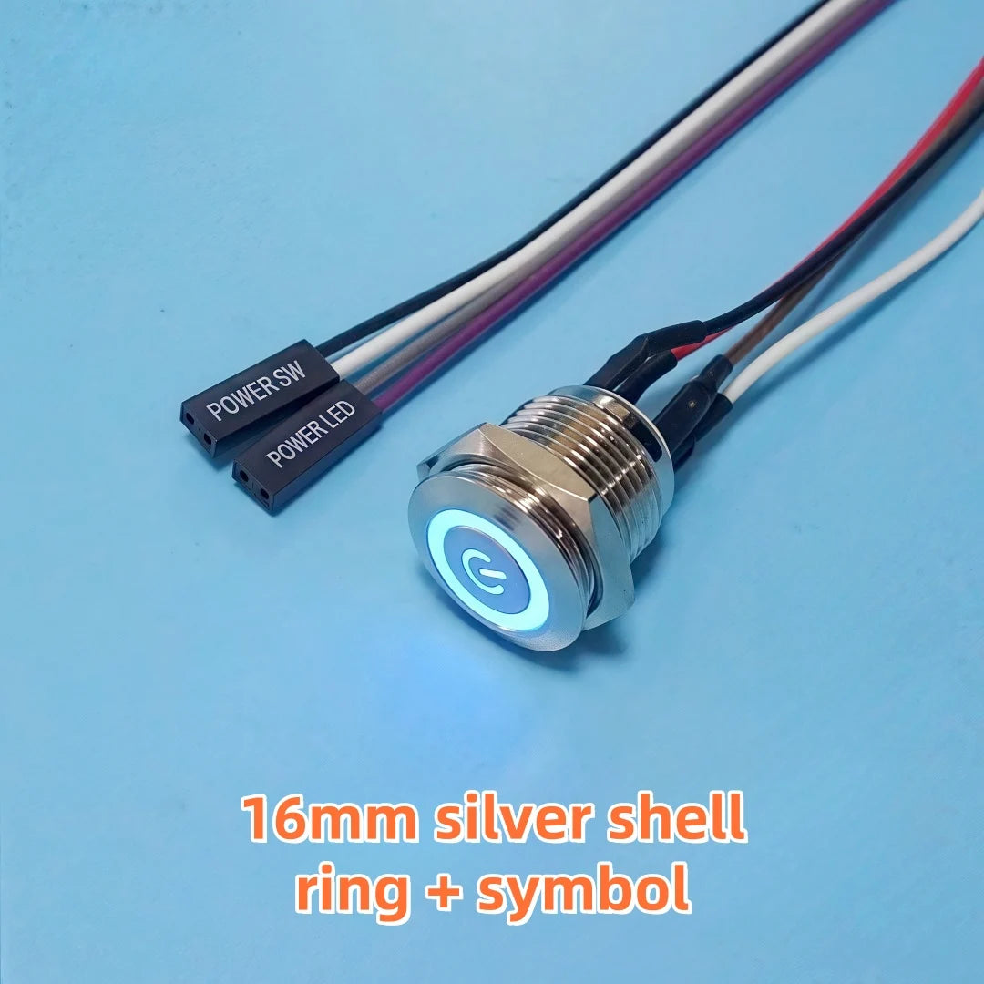 LED Push Button Switch 12/16/19/22mm
