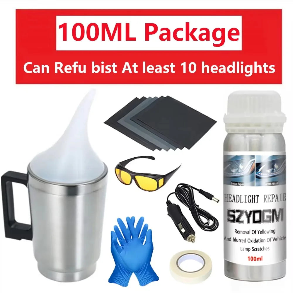Car Headlight Restoration Kit