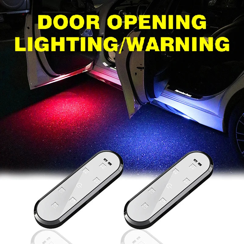 Car Door LED Warning Welcome Light USB