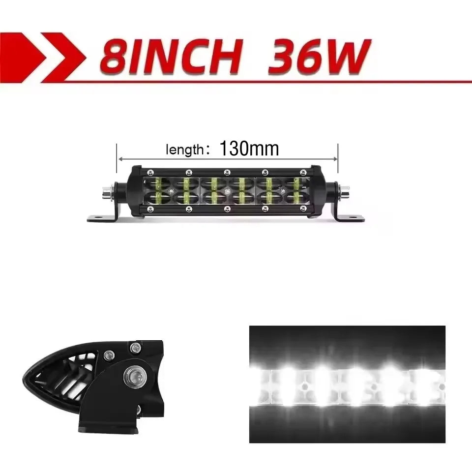 شريط إضاءة LED ثلاثي الأبعاد بصفين 4x4 12 فولت/24 فولت