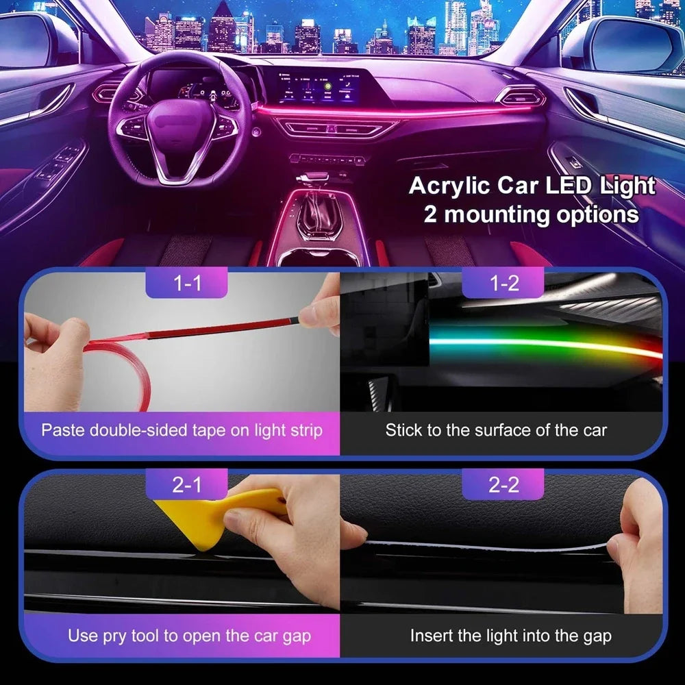 RGB Car Interior LED Strip Dreamcolor APP