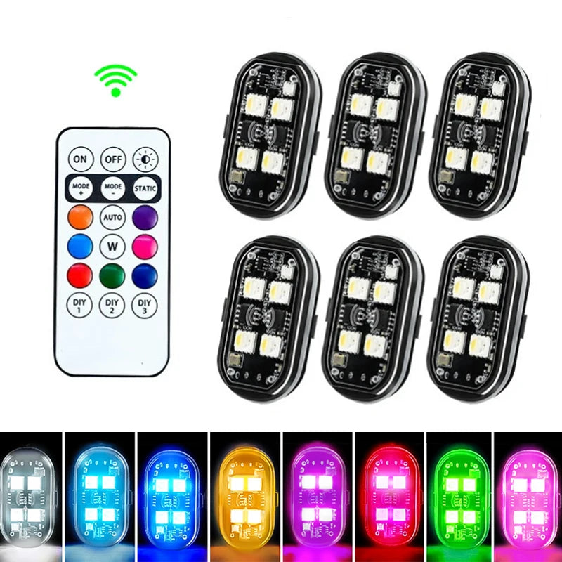 ضوء تحذير ستروب لاسلكي بتقنية RGB LED