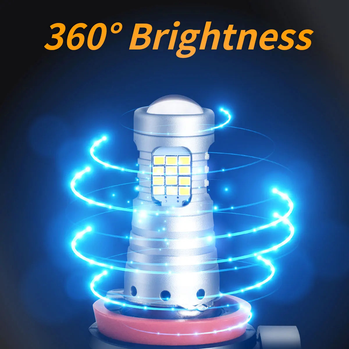 H11 عدسة ضوء الضباب LED 6000K