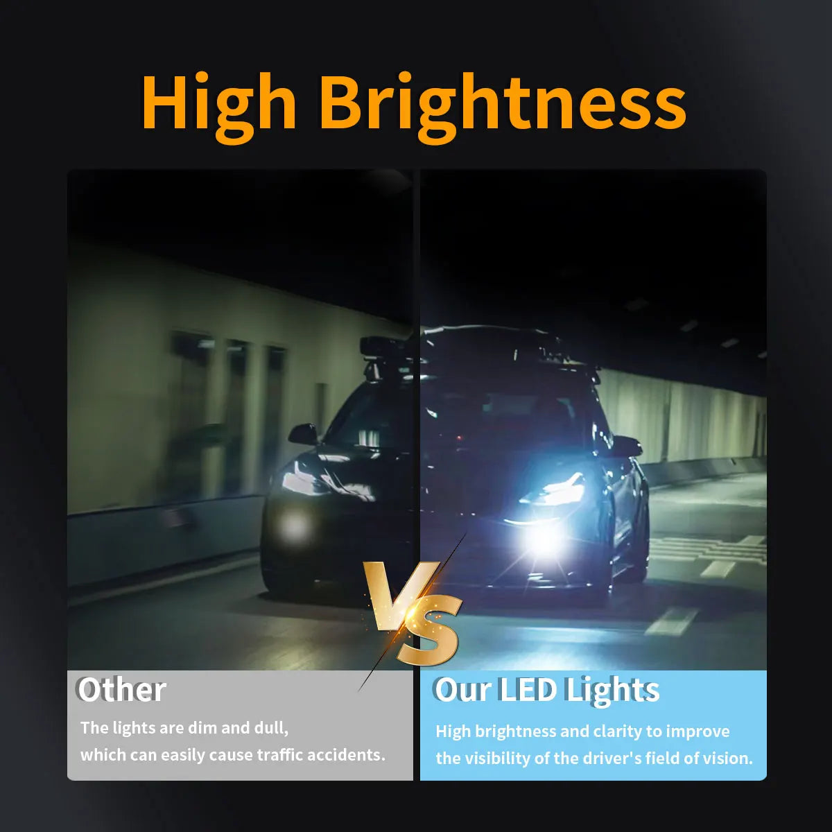 H11 عدسة ضوء الضباب LED 6000K