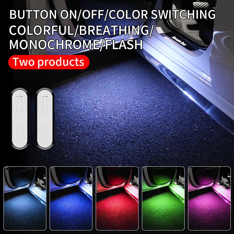 Car Door LED Warning Welcome Light USB