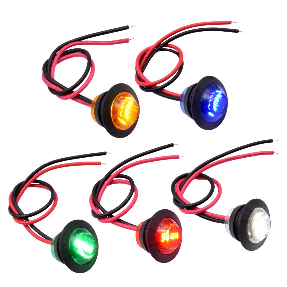 مصباح جانبي LED DRL مقاوم للماء 12 فولت
