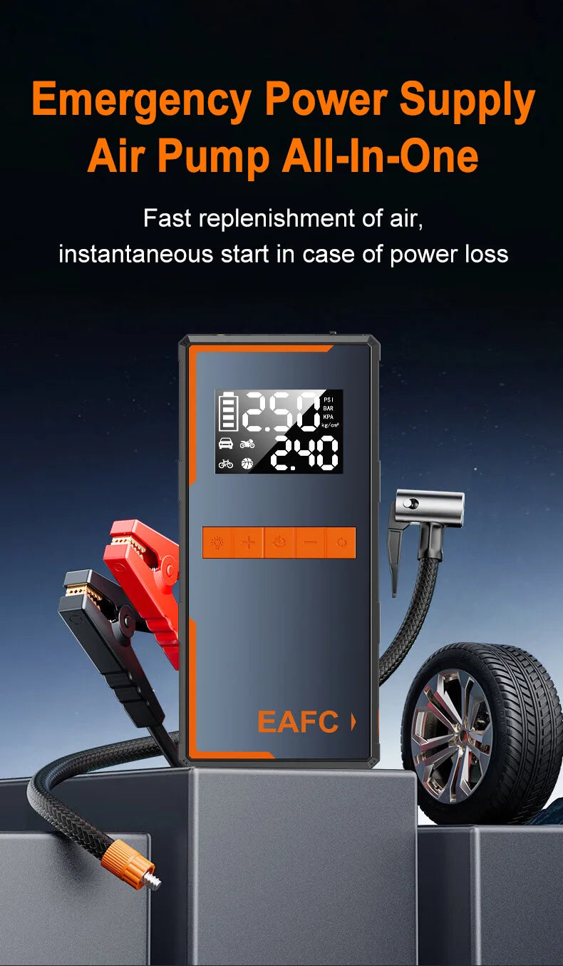 All-in-One Car Jump Starter & Air Pump