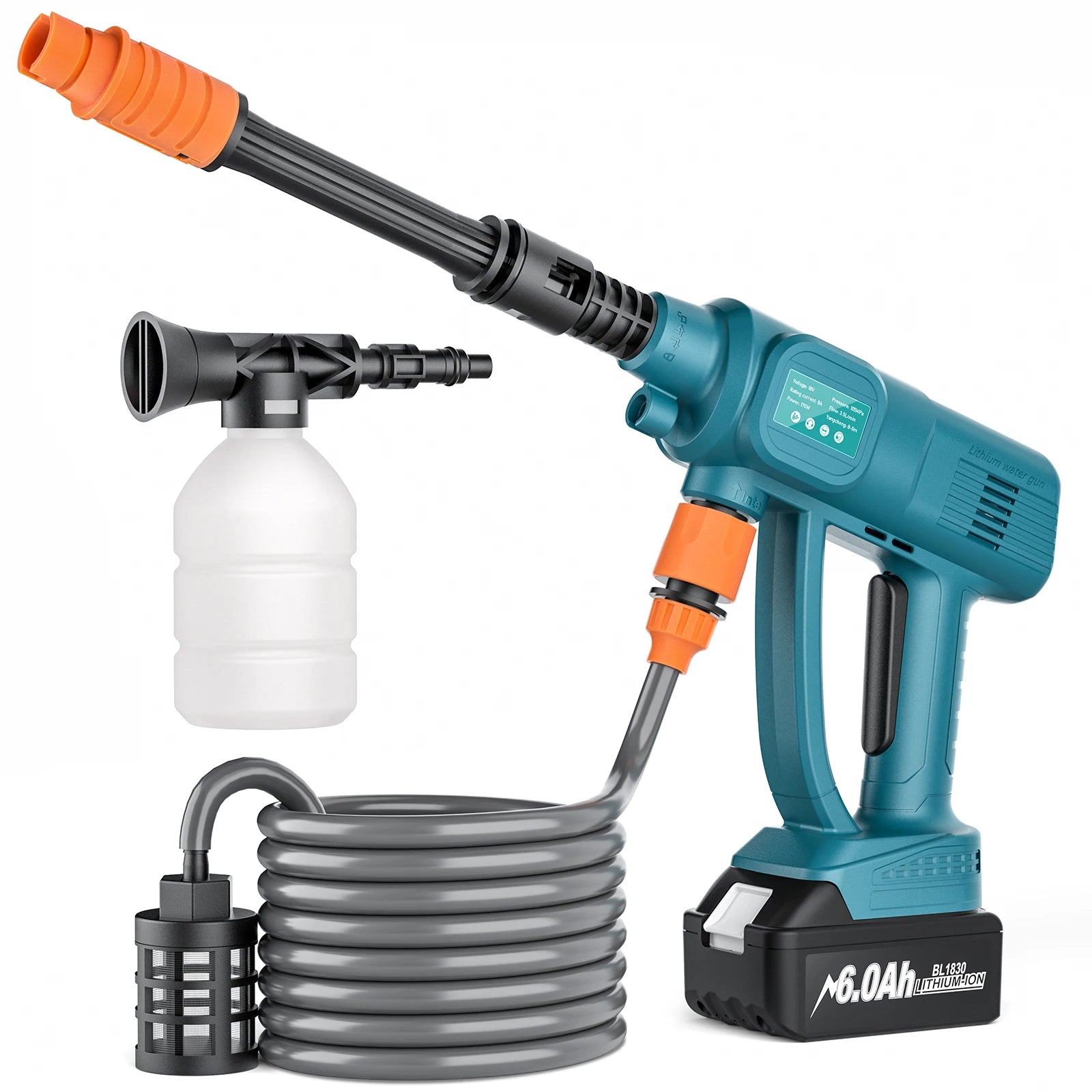 Cordless High Pressure Car Washer Gun