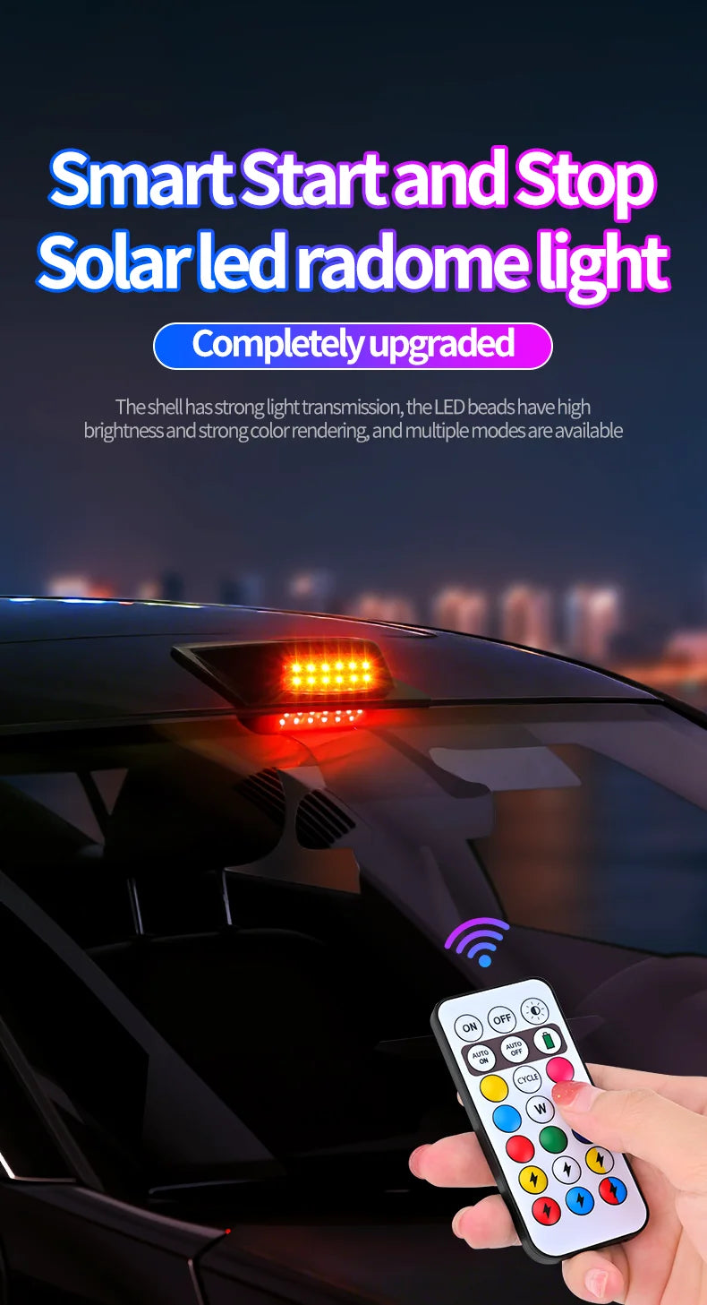 Solar LED Car Anti-Collision Warning Light