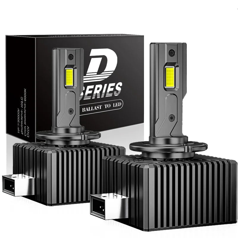 مصباح أمامي LED D1S–D8S بقوة 35 واط و30000 لومن مع نظام Canbus