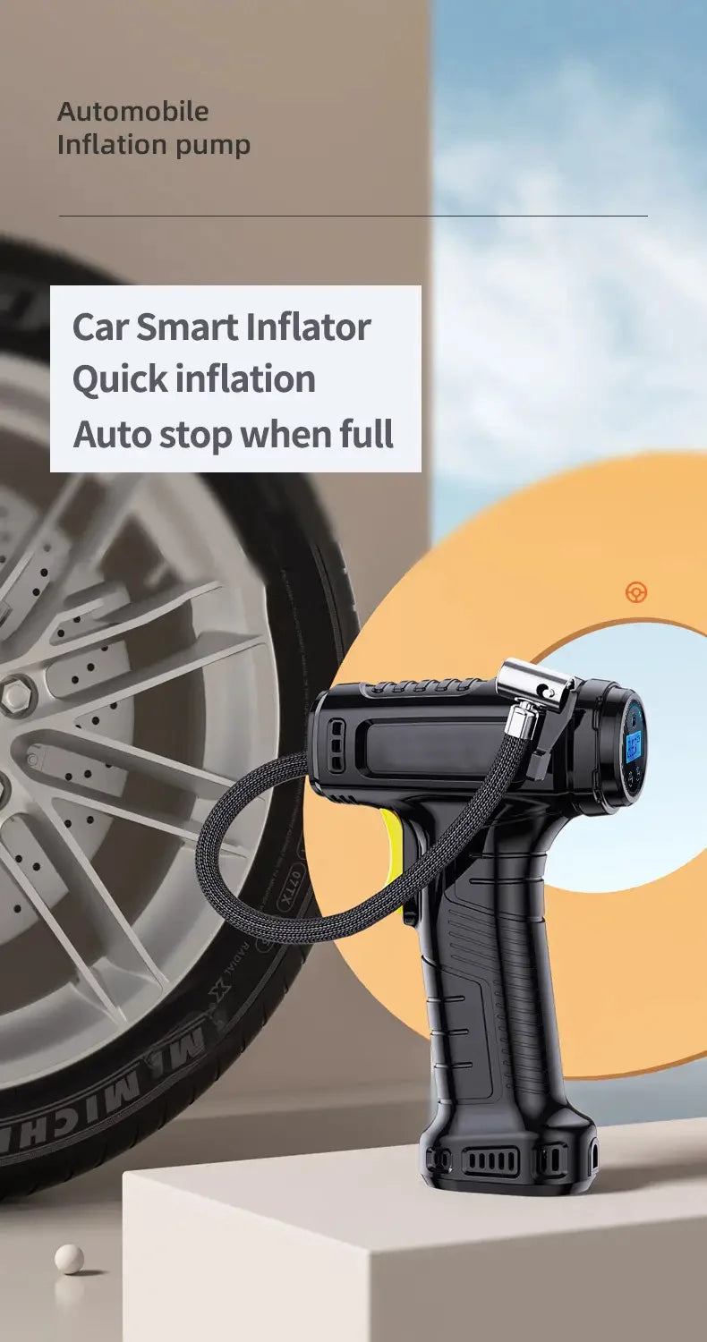 120W Portable Tire Inflator Pump