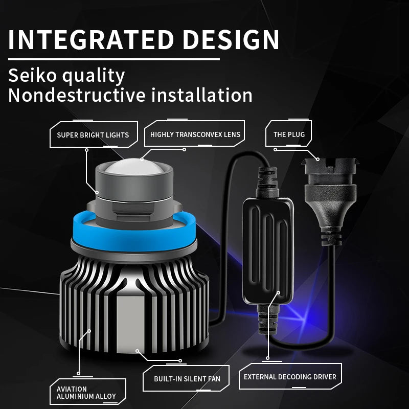 لمبة ضباب ليزر LED ثنائية اللون H11