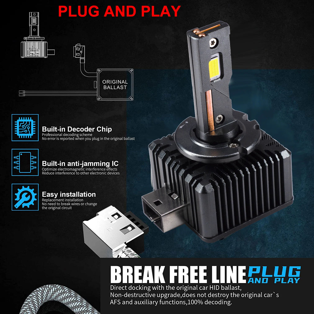 YHKOMS D3S LED HID Canbus 1200W 6000K