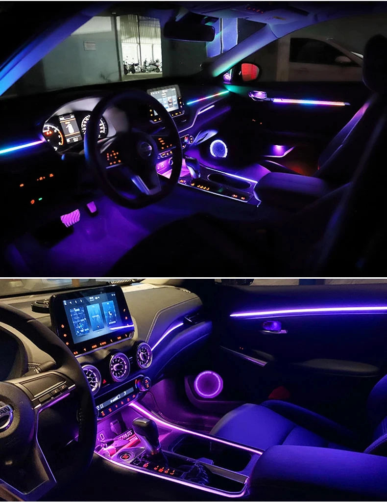 طقم إضاءة داخلية RGB 22 في 1 لسيارات BMW الفئة الثالثة