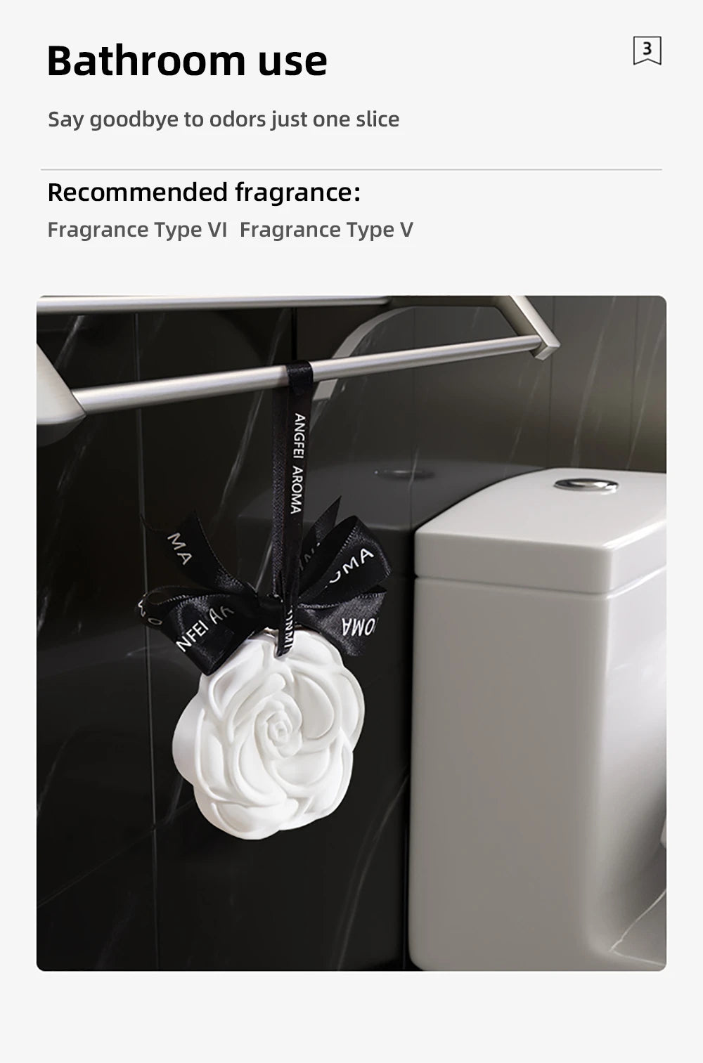 Gypsum Flower Car Air Freshener