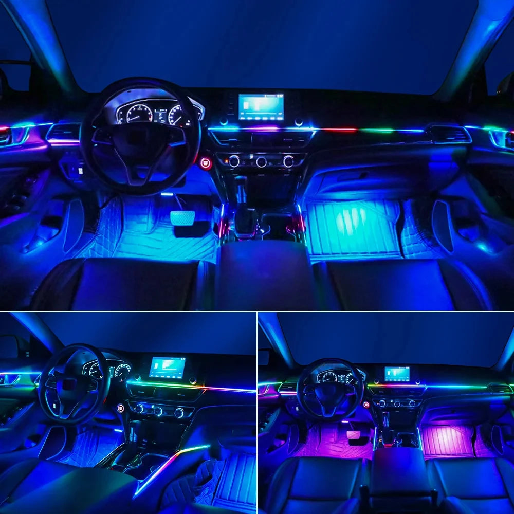 طقم إضاءة داخلية RGB 22 في 1 لسيارات BMW الفئة الثالثة