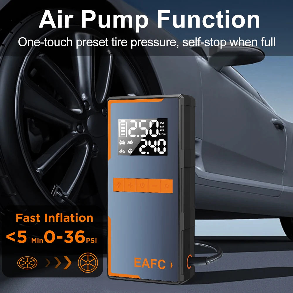 All-in-One Car Jump Starter & Air Pump