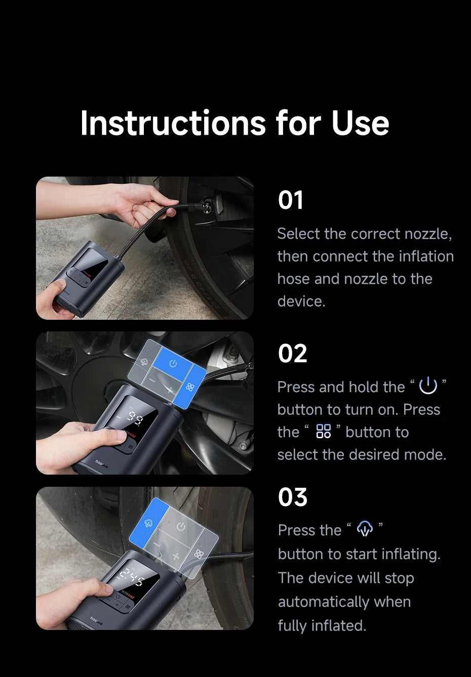Baseus VA1 Pro/Max Air Compressor