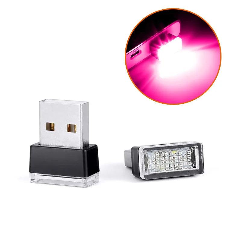 إضاءة LED محيطية صغيرة بمنفذ USB (قطعتان/10 قطع)