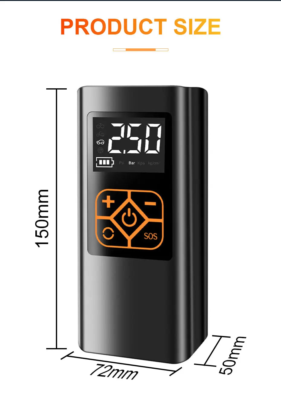 SEAMETAL Mini Tire Inflator
