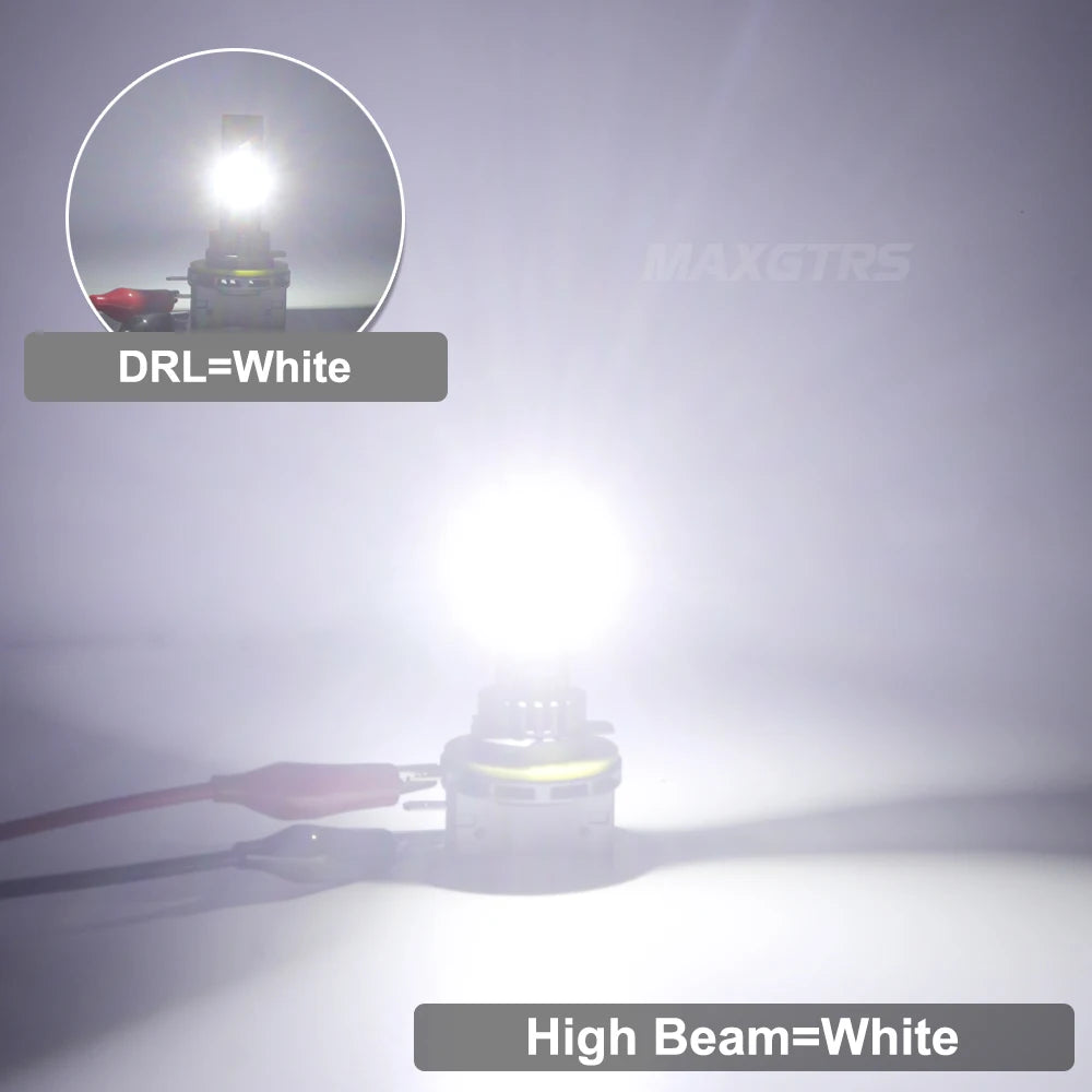 مصباح أمامي LED H15 بقوة 30000 لومن بتقنية Canbus ودرجة حرارة 6500 كلفن