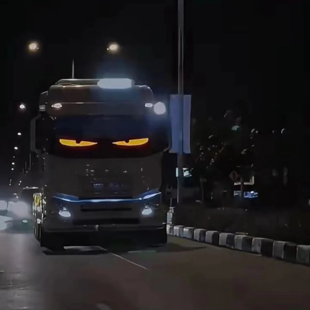 لوحة شعار السيارة LED مصفوفة "عيون الشيطان"