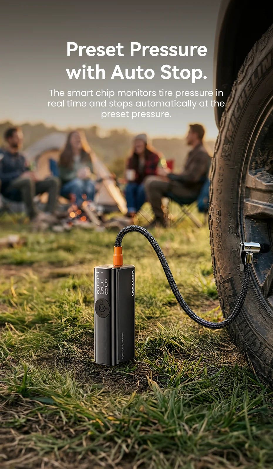 Wireless Tire Inflator 5200mAh
