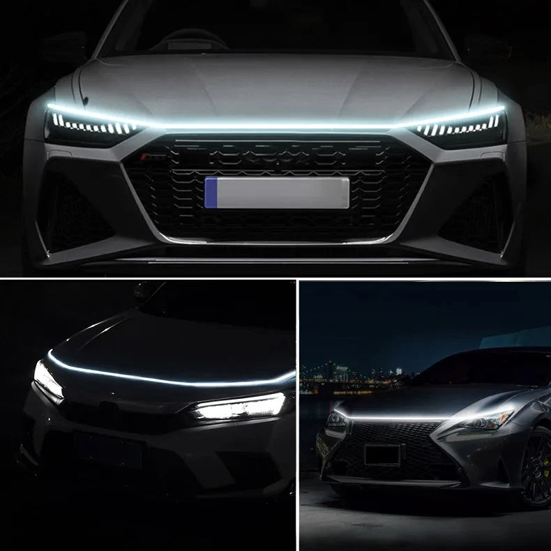 شريط إضاءة LED للنهار 12 فولت بإشارة انعطاف متدفقة