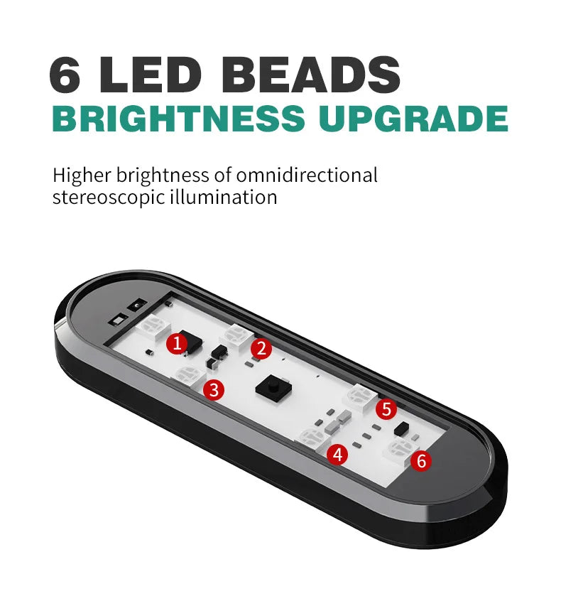 Car Door LED Warning Welcome Light USB