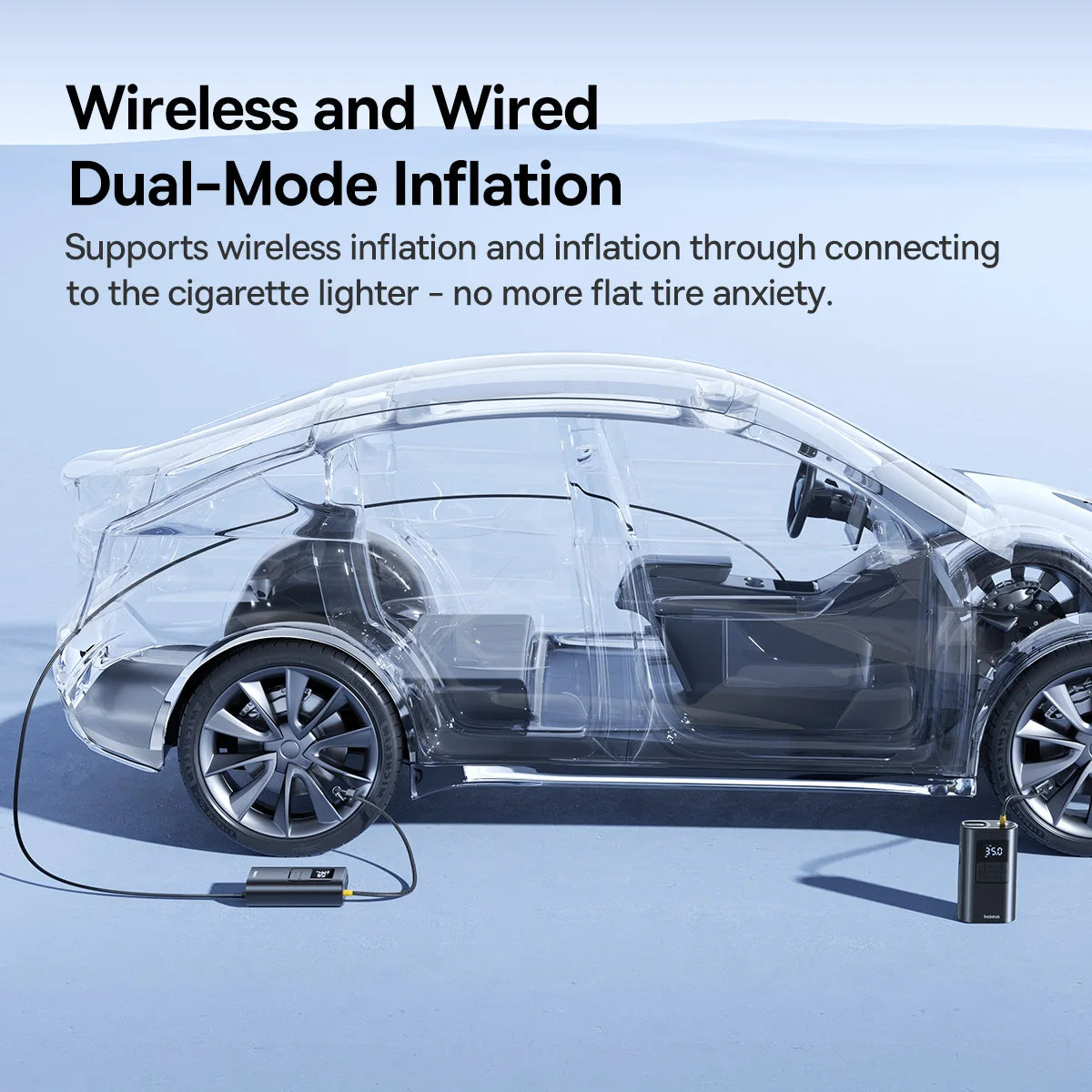 Baseus 2-in-1 Tire Inflator 6000mAh