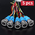 Metal Push Button Switch 12V (5PCS)
