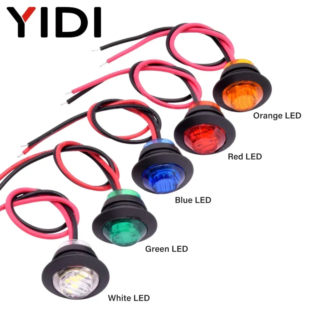 مصباح جانبي LED DRL مقاوم للماء 12 فولت