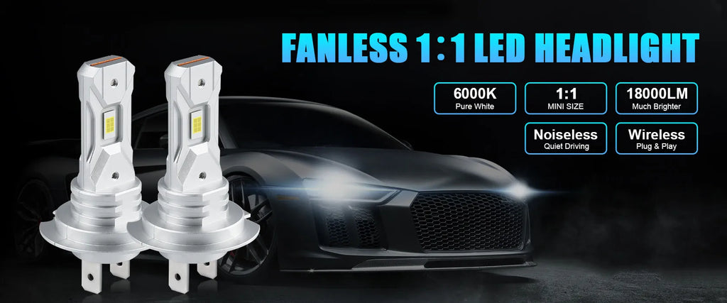 H7 LED Headlight 20000LM 12V (2PCS)