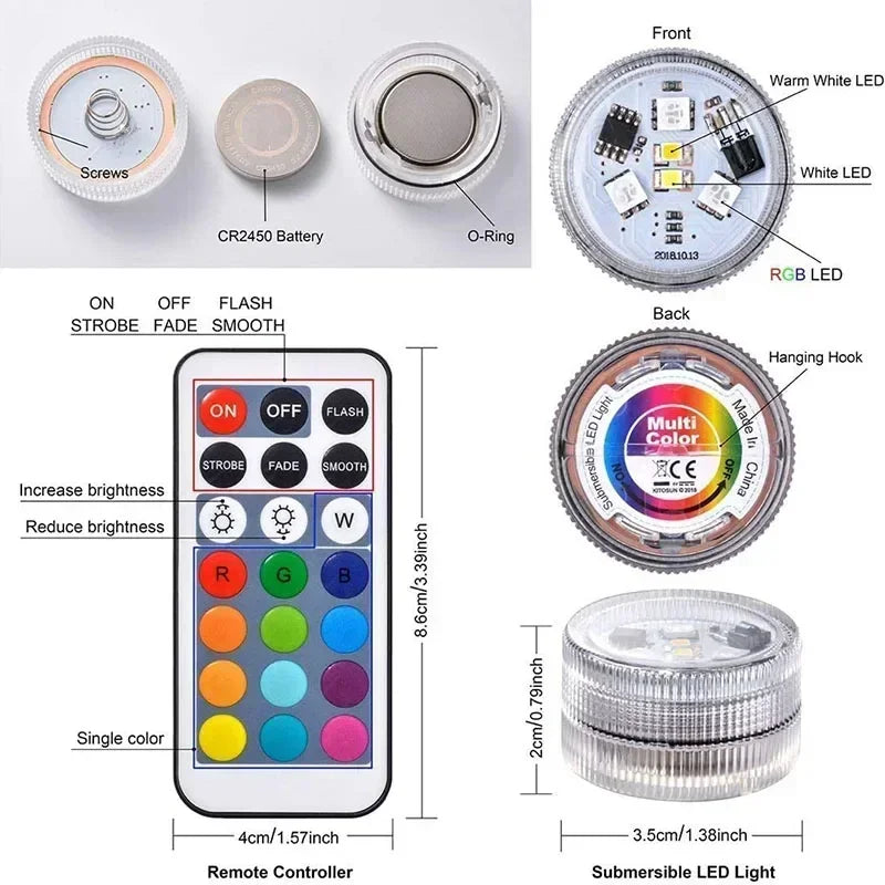 Wireless LED Interior Ambient Light Remote