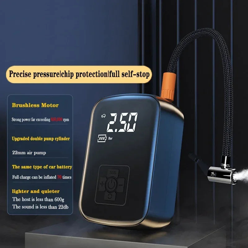 Portable 150PSI Bike Tire Pump