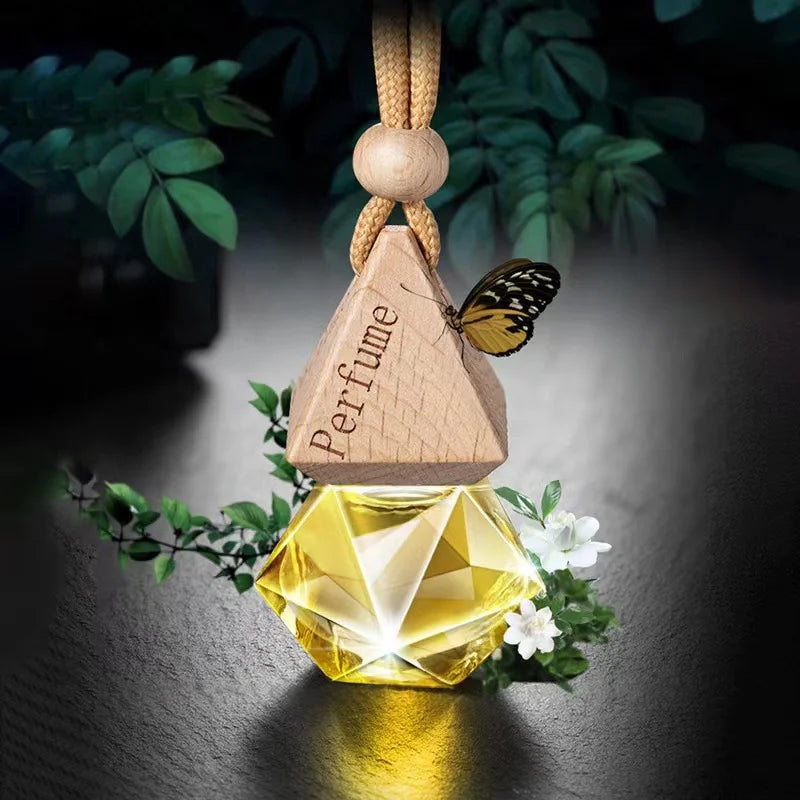 Hanging Car Aroma Glass Bottle
