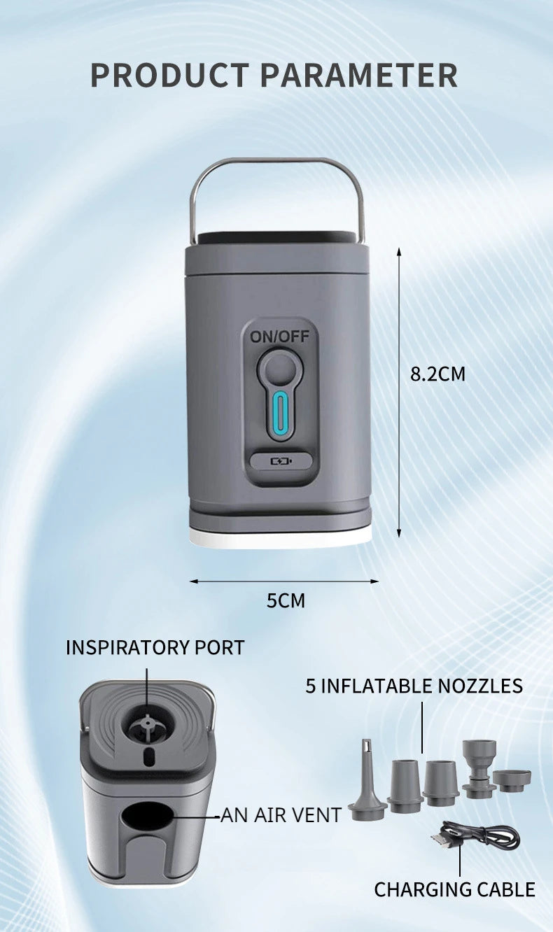 Mini Portable Air Pump 1300mAh
