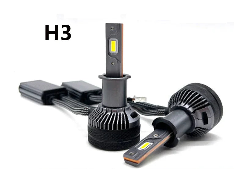 كشافات LED H7/H4 بقدرة 200 واط و30000 لومن و12 فولت/24 فولت