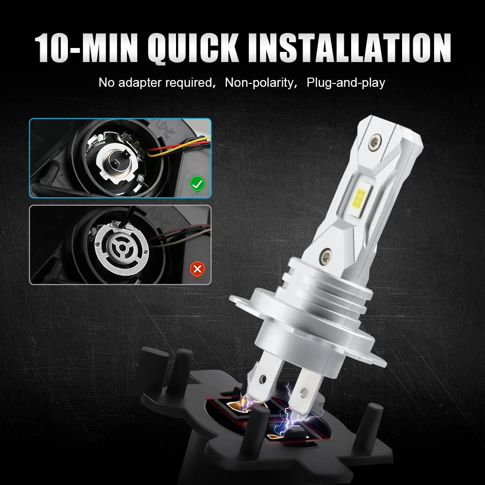H7 LED Headlight 20000LM 12V (2PCS)