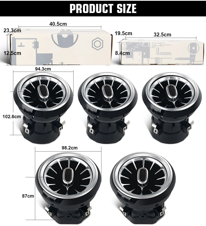 Mercedes Ambient Air Vent LED 64 Colors