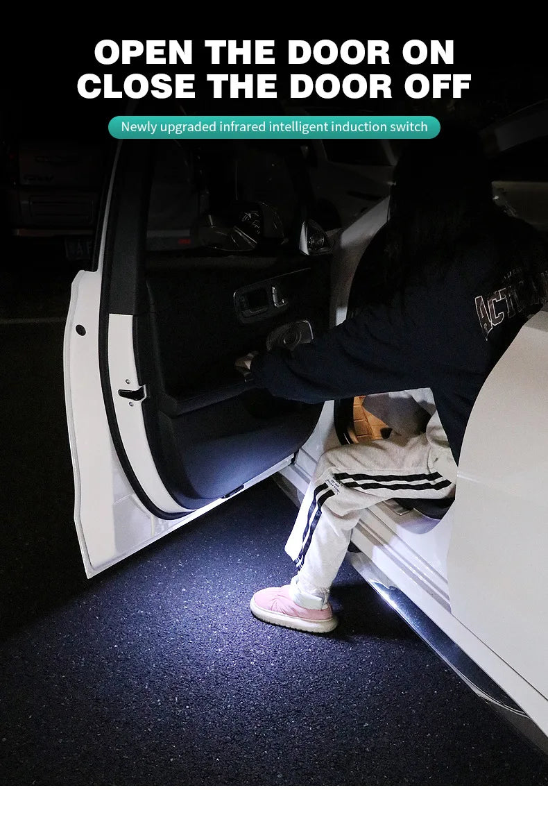 Car Door LED Warning Welcome Light USB